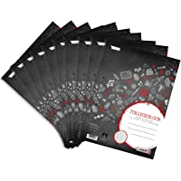 Landre Get Hot 100050062 - Lote de 10 libretas A4- 80 hojas cuadriculadas con margen- 70 g-m²